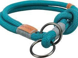 Trixie - Trixie Be Nordic Collar - nyakörv fonott kötélből (petrolkék/világos szürke) L-XL (55cm/Ø13mm)