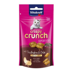 Vitakraft - Vitakraft Crispy Crunch - jutalomfalat (pulyka&chiamag) macskák részére (60g)