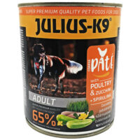 JULIUS-K9 PETFOOD - JULIUS K-9 konzerv kutya 800g Baromfi-spirulina (Poultry+Spirulina)