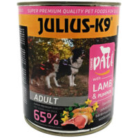 JULIUS-K9 PETFOOD - JULIUS K-9 konzerv kutya 800g Bárány-sütőtök (Lamb+Pumpkin)