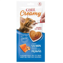 Hagen - Catit Creamy salmon&prawns - jutalomfalat krém (garnélás) macskák részére (4x15g)