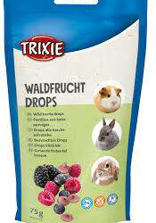 Trixie - Trixie Wild berry drops - jutalomfalat (erdei gyümölcs) rágcsálók részére (75g)