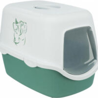 Trixie - Trixie Vico Cat Litter Tray - Fedeles macska WC (zöld/fehér) 40x40x56cm
