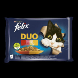 Mars-Nestlé - Felix Fantastic Duo Adult (házias válogatás - aszpikban) alutasakos - macskák részére (4x85g)