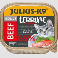 JULIUS-K9 PETFOOD - Julius-K9 Cat Terrine Adult Beef - nedveseledel (marha) felnőtt macskák részére (100g)