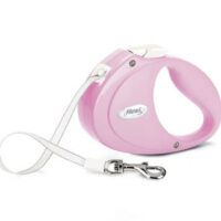 Flexi - Flexi Puppy Tape  (rózsaszín) - szalagos automata póráz kölyök kutyáknak (2m) max.12kg