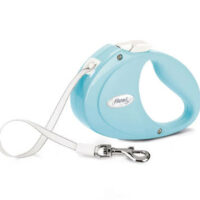 Flexi - Flexi Puppy Tape  (világos kék) - szalagos automata póráz kölyök kutyáknak (2m) max. 12kg