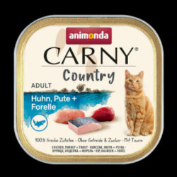 Animonda - Animonda Carny Country Adult (csirke+pulyka+pisztráng) alutálkás - Felnőtt macskák részére (100g)
