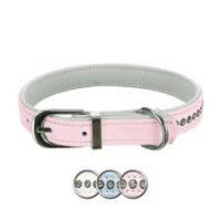 Trixie - Trixie Collar with Rhinestones - nyakörv strasszokkal (pink) kutyák részére (XXS-XS) 17-21cm/12mm