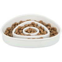 Trixie - Trixie Slow Feeding Plastic Bowl - evést lassító tál (vegyes színekben) macskák részére (0
