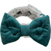 Trixie - Trixie Xmas Collar with Bow - csokornyakkendő (világos lila/szürke vagy zöld/szürke) kutyák részére (2 féle méretben) S–M: 30–45 cm/40 mm