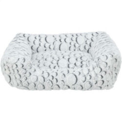 Trixie - Trixie Mila Bed - négyzet alakú fekhely (fehér/szürke) kutyák részére (80x60 cm)