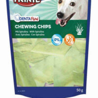 Trixie - Trixie Denta Fun Spirulina Chewing Chips - jutalomfalat (rágó chips spirulina) kutyák részére (50g)