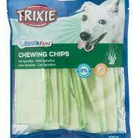 Trixie - Trixie Denta Fun Spirulina Chewing Chips - jutalomfalat (rágó chips spirulina) kutyák részére (100g)
