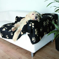 Trixie - Trixie Barney Blanket - takaró (fekete/bézs mintás) kutyák részére (150x100cm)