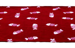 Trixie - Trixie Beany Blanket - takaró (bordó/mintás) macskák részére (100x70cm)
