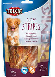 Trixie - Trixie Premio Ducky Stripes - jutalomfalat (kacsamell) kutyák részére (100g)