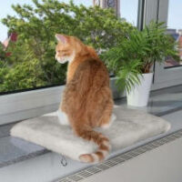 Trixie - Trixie Resting Pad for Windowsills - ablakpárkány fekhely (világosszürke) macskák részére (51x36cm)