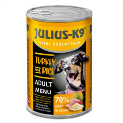 JULIUS-K9 PETFOOD - JULIUS K-9 konzerv kutya 1240g Pulyka-rizs (Turkey&Rice)
