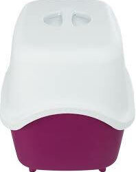 Trixie - Trixie Vico Cat Litter Tray - Fedeles macska WC (berry/fehér) 40x40x56cm