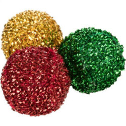 Trixie - Trixie Xmas rattling balls - játék (zörgős labdák) macskák részére (4cm/3db)