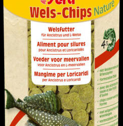 Sera - Sera Wels-Chips Nature - Süllyedő táplálék algaevő díszhalak számára (250ml/95g)