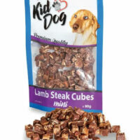 KidDog - KidDog Mini Lamb Steak Cubes - jutalomfalat (bárány) kutyák részére (80g)