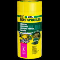 JBL - JBL ProNovo Spirulina Flakes "M" - Spirulina táppehely M-es méretben minden 8-20 cm-es akváriumi halhoz (1000ml/160g)