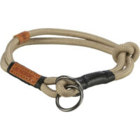 Trixie - Trixie Be Nordic Collar - nyakörv fonott kötélből (homok/fekete) kutyák részére (M:45cm/Ø8mm)