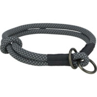 Trixie - Trixie soft rope semi-choke - félfojtó nyakörv (fekete/szürke) kutyák részére (M:45cm/Ø10mm)