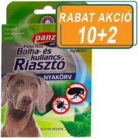Panzi - AKCIÓS RABAT 1 Csomag.ÁR:Panzi Bolha- és Kullancs riasztó nyakörv kutya (75cm) 12db Vegyes Színben