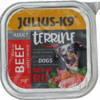 JULIUS-K9 PETFOOD - Julius-K9 Dog Terrine Adult Beef& Sweet Potatoes - nedveseledel (marha