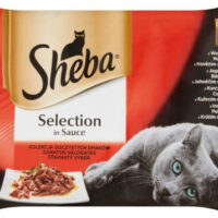 Mars-Nestlé - Sheba Adult Alutasakos - Húsos válogatás  - szószban (4x85g)
