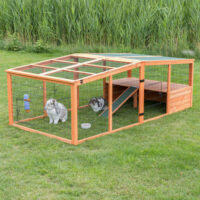 TRIXIE - Trixie XXL Outdoor Run whit Cover - Kültéri kisállatkifutó fedéllel nyulak részére (233x79x116cm)