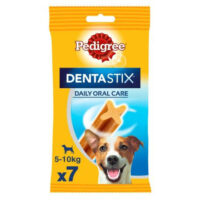 Pedigree - Pedigree DentaStix 5-10kg - jutalomfalat (fogtisztító) Kistestű kutyák részére (7db/110g)