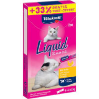 Vitakraft - Vitakraft Cat Liquid Snack - jutalomfalat szósz (csirke) macskák részére (6+2x15g) +33%
