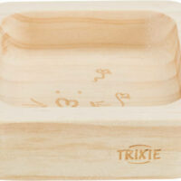 TRIXIE - KT24:Wooden Bowl - tál (kezeletlen fa) rágcsálók részére (60ml