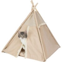 TRIXIE - Trixie Cave Tipi Boho - vászon (pamut) barlang (bézs) macskák részére (55x65x55cm)