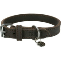 TRIXIE - Trixie bőrnyakörv (sötét barna) kutyák részére (M) 37–44 cm/25 mm(KIZÁRÓLAG RENDELÉSRE!)