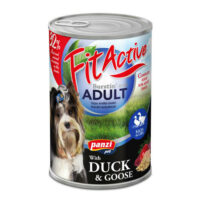 FitActive - FitActive konzerv Adult - nedveseledel (kacsa-liba) felnőtt kutyák részére (1240g)