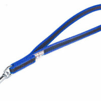 JULIUS-K9 - B:JK9 Color & Gray - Gumis póráz kék-szürke 14 mm/ 45cm fogóval
