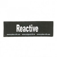 JULIUS-K9 - B:Julius K9-Reactive felirat hámhoz kutyák részére