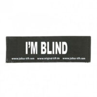JULIUS-K9 - B:Julius K9-I'M BLIND felirat hámhoz kutyák részére (kicsi)