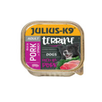 JULIUS-K9 PETFOOD - Julius-K9 Dog Terrine Adult Pork&Spinach - nedveseledel (sertés
