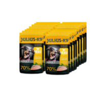 JULIUS-K9 PETFOOD - KARTONOS Julius-K9 Dog Adult Chicken - nedveseledel (csirke) felnőtt kutyák részére (16*125g)