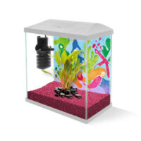 Aqua-el - Aquael LEDDY Set MINI 30 black - akvárium (fehér) garnélarákoknak és kisebb halaknak (28x15x30cm) (a szett világítást nem tartalmaz!)
