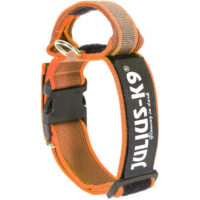 JULIUS-K9 - Julius K-9 Color&Gray nyakörv fogóval és cserélhető felírattal (40mm)