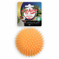 FitActive - Fitactive Phosphorescent Hedgehog Ball - vinil játék (foszforeszkáló süni labda) kutyák részére (Ø10cm)