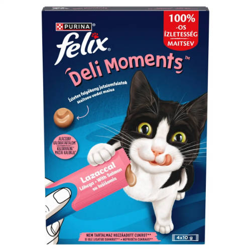 Mars-Nestlé - Felix Delimoments lazac - macska jutalomfalat 4x10g Mars-Nestlé - Felix Delimoments lazac - macska jutalomfalat 4x10g