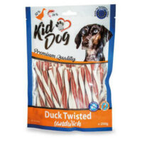 KidDog - KIDDOG A04607 kacsa szendvics sodrott tőkehallal 250 g